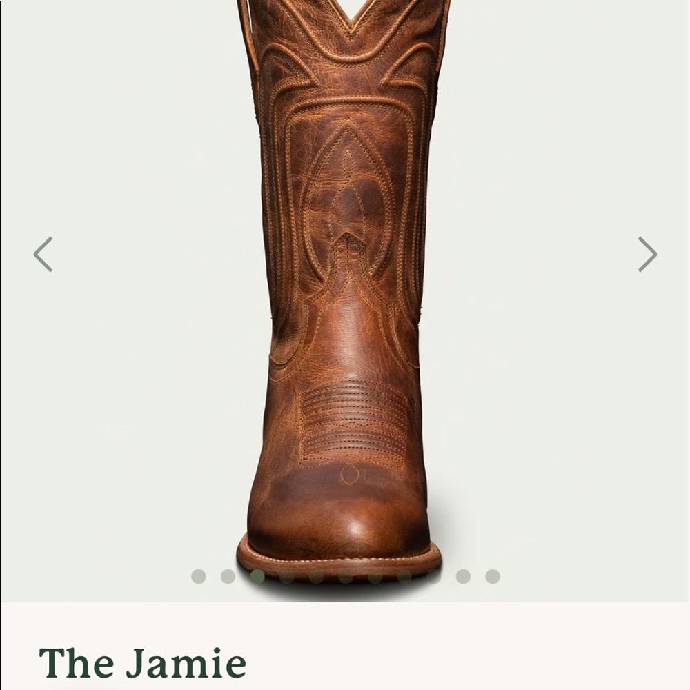 Tecovas Jamie Boot- Round Toe, 11” shaft.  Size 10